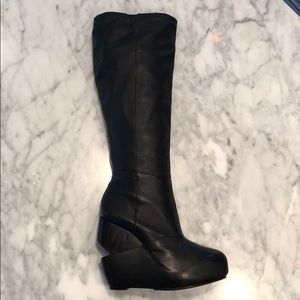 HOST PICK! ALLSAINTS tall platform leather boots.